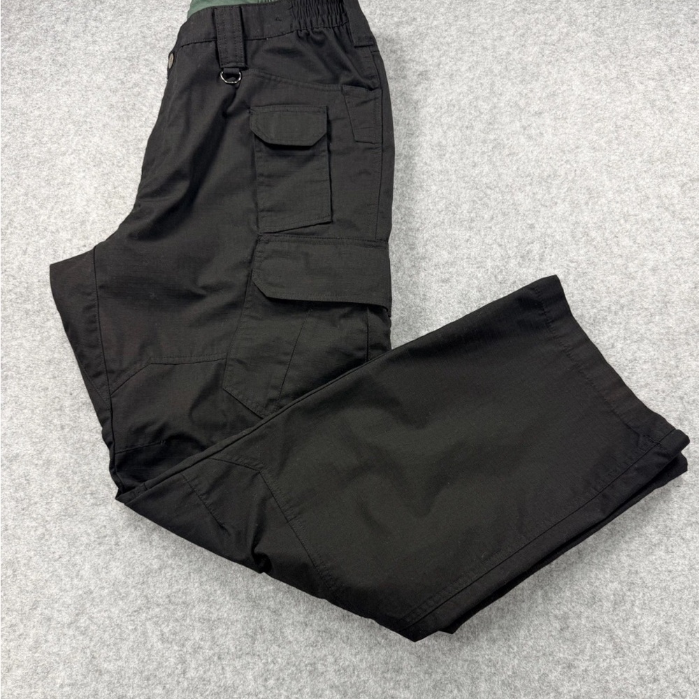 CQR Flex Ripstop Tactical Cargo Pants TLP125 Black Men's 40x32 Range Work Hiking